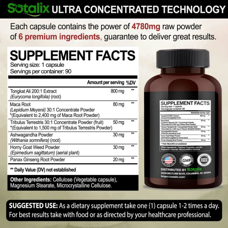 Premium Tongkat Ali 2001 Extract (Longjack) 4780mg Ultra Potency with