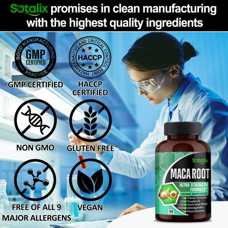 Ultra Maca Root Extract 9060 mg High Potency with Tongkat Ali Tribulus