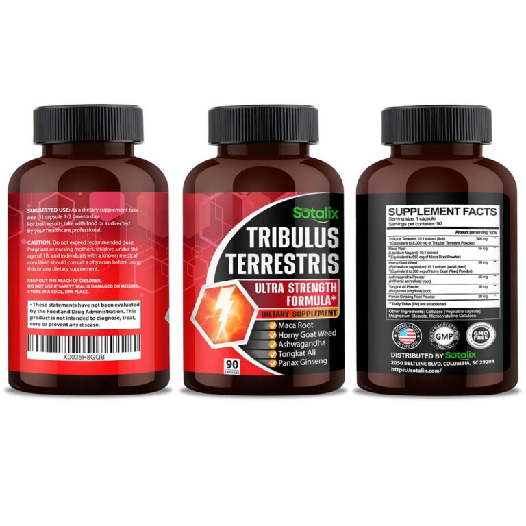 Premium Tribulus Terrestris Extract 95 Total Saponin 9150 mg Ultra