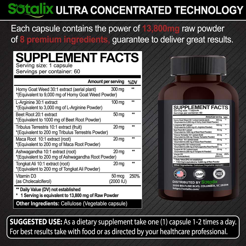 Ultra Muscle Builder Supplement 13800mg Highest Potency with L-Arginine ...